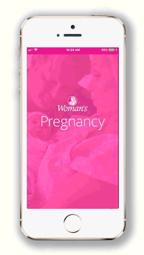 Pregnancy app on mobile